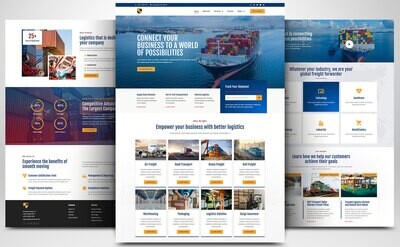 Website on logistics based on WORDPRESS CMS
