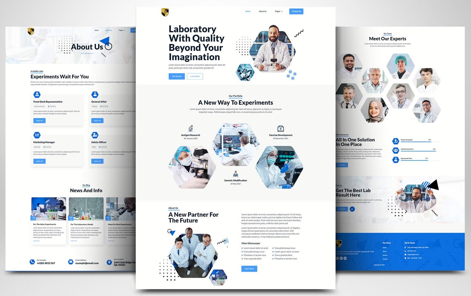 Webseite zum Thema Medizin &amp; Gesundheit auf Basis von WORDPRESS CMS