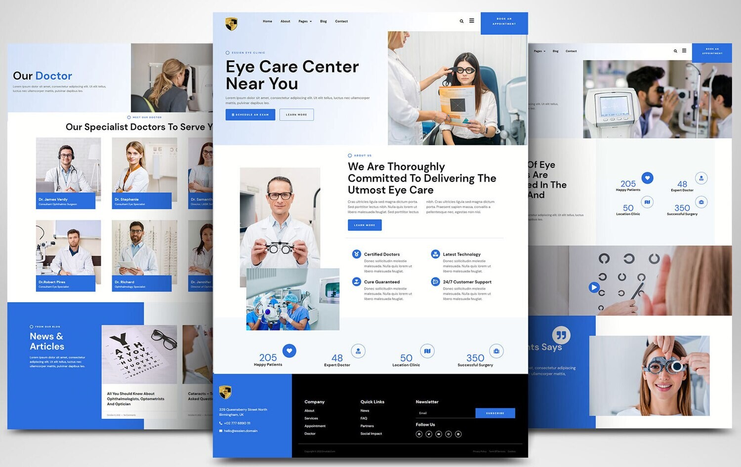 Webseite zum Thema Medizin &amp; Gesundheit auf Basis von WORDPRESS CMS