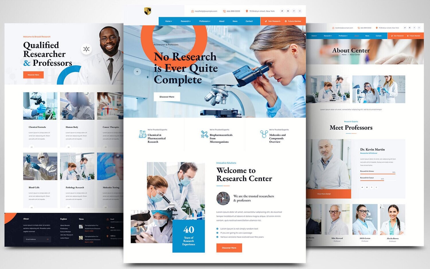 Webseite zum Thema Medizin &amp; Gesundheit auf Basis von WORDPRESS CMS