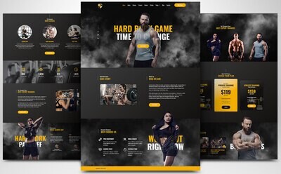 Webseite zum Thema Sport &amp; Fitness auf Basis von WORDPRESS CMS