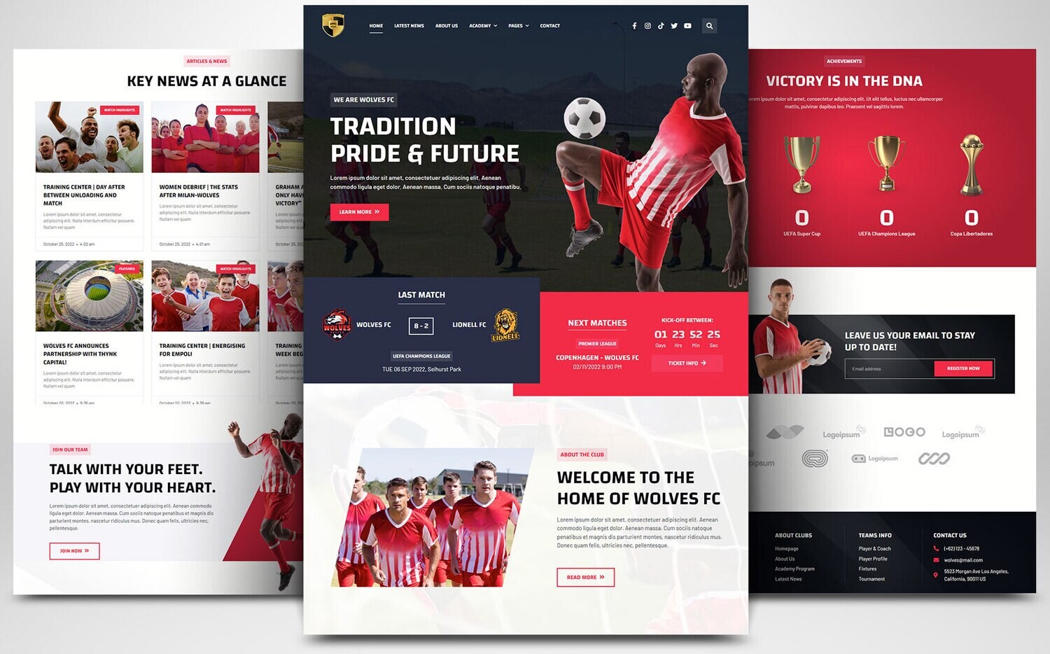 Webseite zum Thema Sport &amp; Fitness auf Basis von WORDPRESS CMS