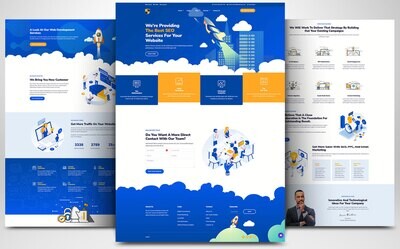 Webseite zum Webhosting & Internet Services auf Basis von WORDPRESS CMS