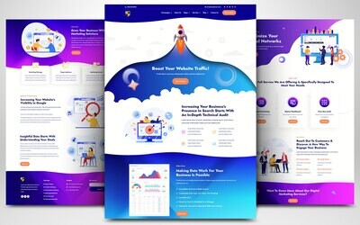 Webseite zum Webhosting & Internet Services auf Basis von WORDPRESS CMS