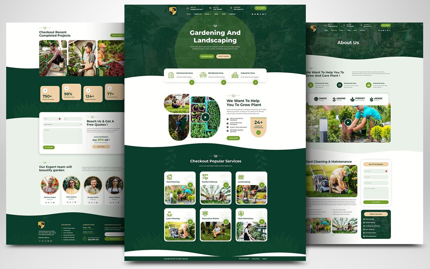 Webseite zum Thema Blumen, Haus &amp; Garten auf Basis von WORDPRESS CMS