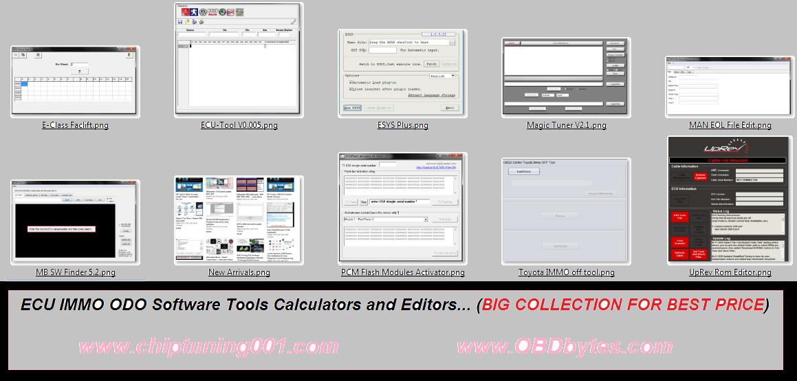 06- ECU IMMO ODO Software Tools Calculators and Editors