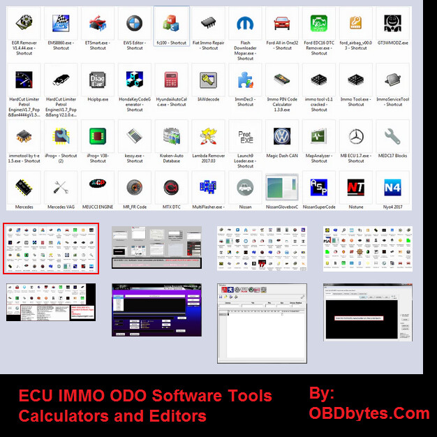 06- ECU IMMO ODO Software Tools Calculators and Editors
