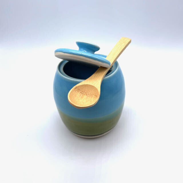 Sugar Bowl w/Wood Spoon