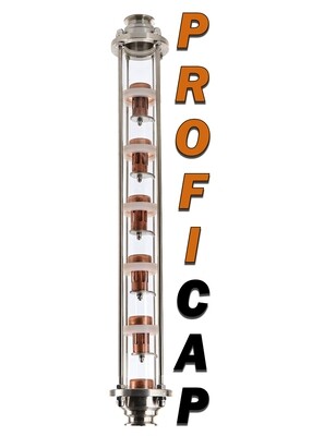 Тарельчатая колпачковая колонна 1.5 дюйма медная ProfiCap 6 уровней под кламп