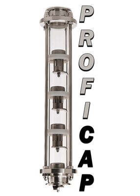Тарельчатая колпачковая колонна 2 дюйма ProfiCap 4 уровня под кламп (Нержавейка)