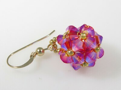 Crystal Ball Earrings - Beading Tutorial - PDF