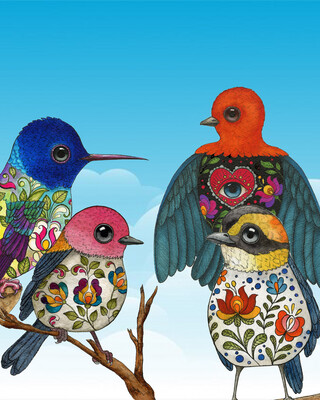 COLECCIÓN “FLOWERY BIRDS&quot;