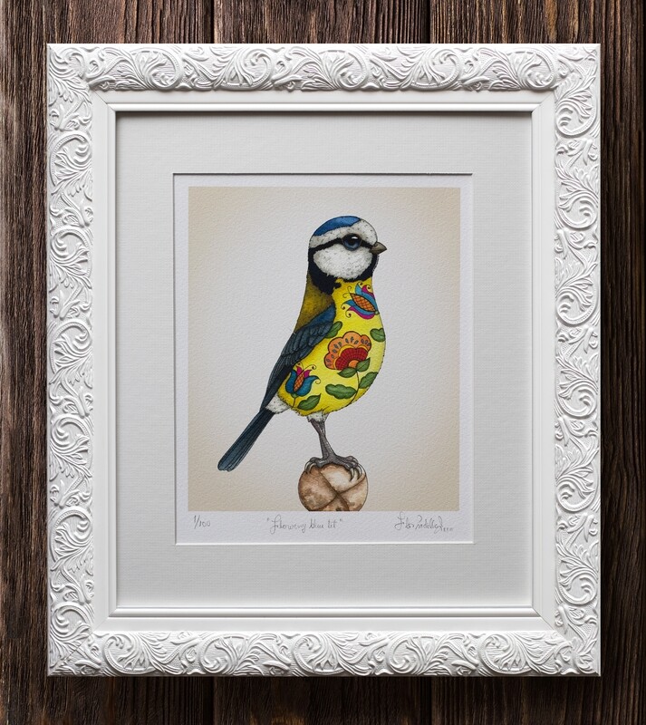 FLOWERY BLUE TIT