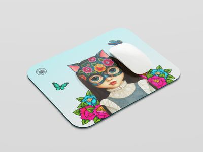 MOUSE PAD "PERUVIAN CAT GIRL"