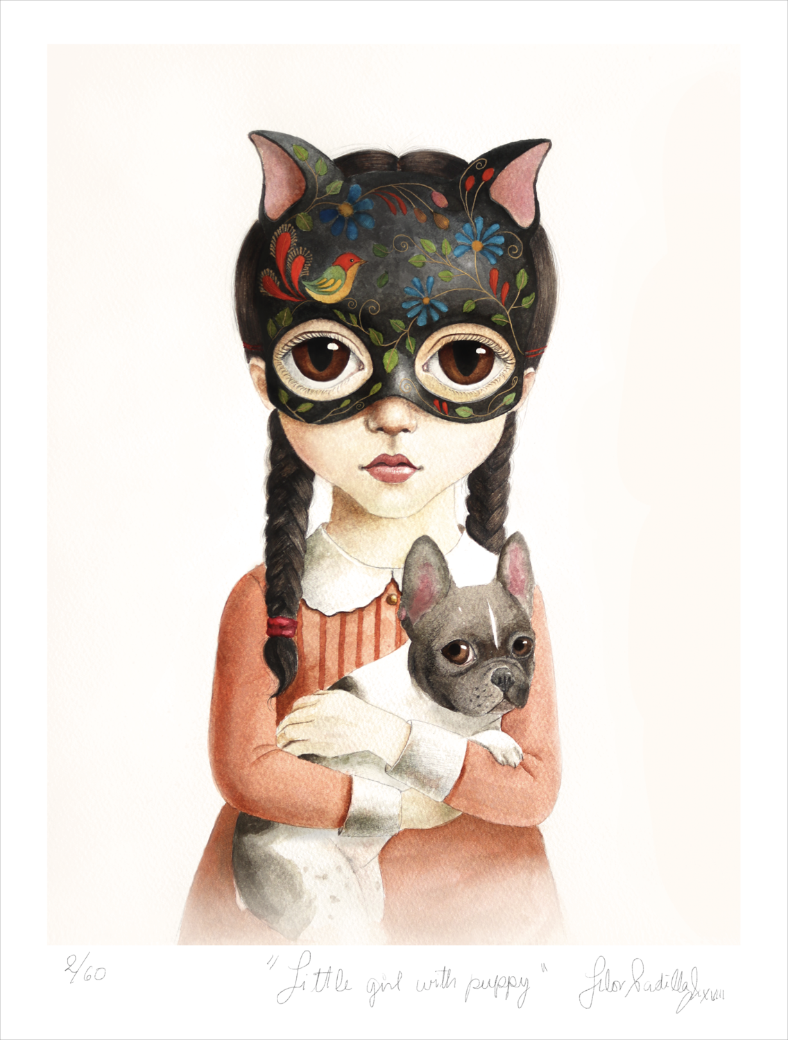 LITTLE GIRL WIYH PUPPY