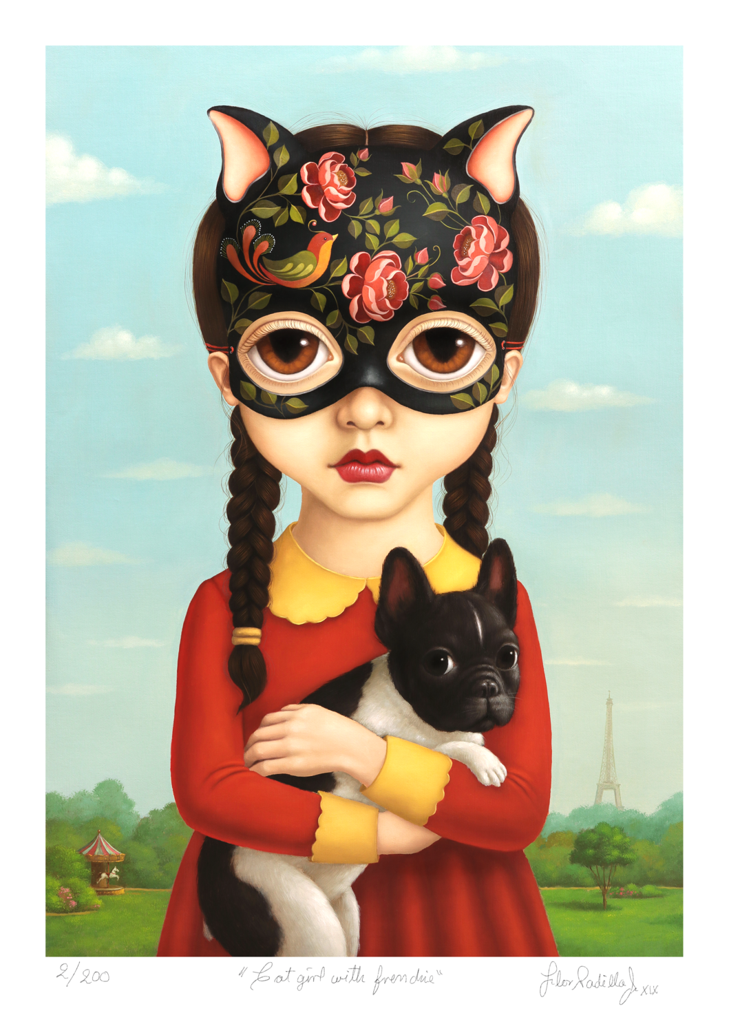 CAT GIRL WITH FRENCHIE