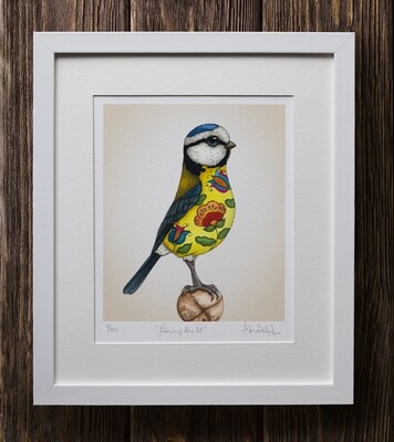 FLOWERY BLUE TIT