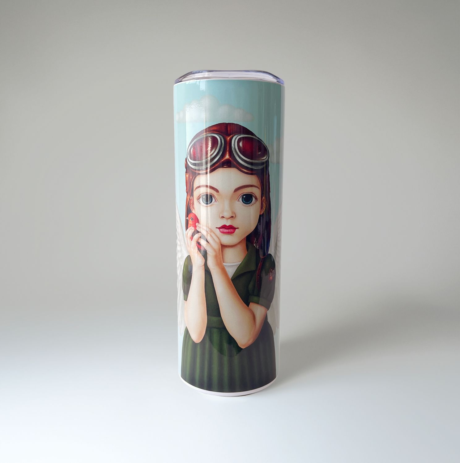VASO TUMBLER "NIÑA AVIADORA"