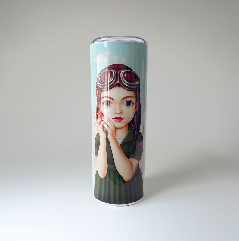 VASO TUMBLER "NIÑA AVIADORA"