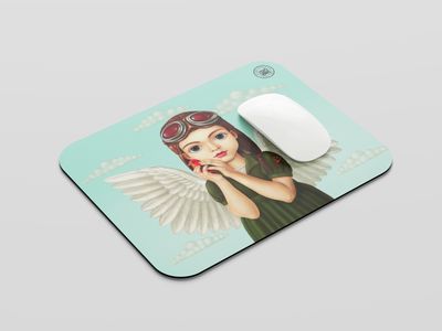 MOUSE PAD "NIÑA AVIADORA"
