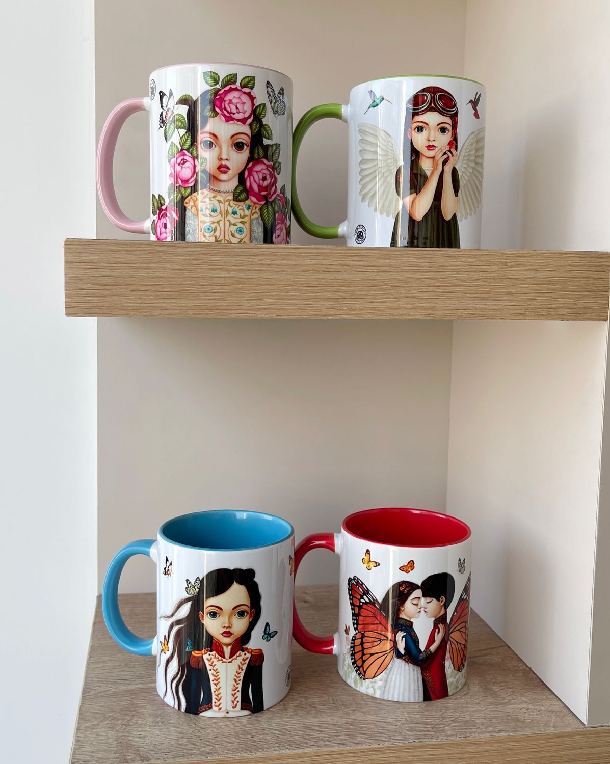 SET DE 4 MUGS "DREAMY GIRLS II"