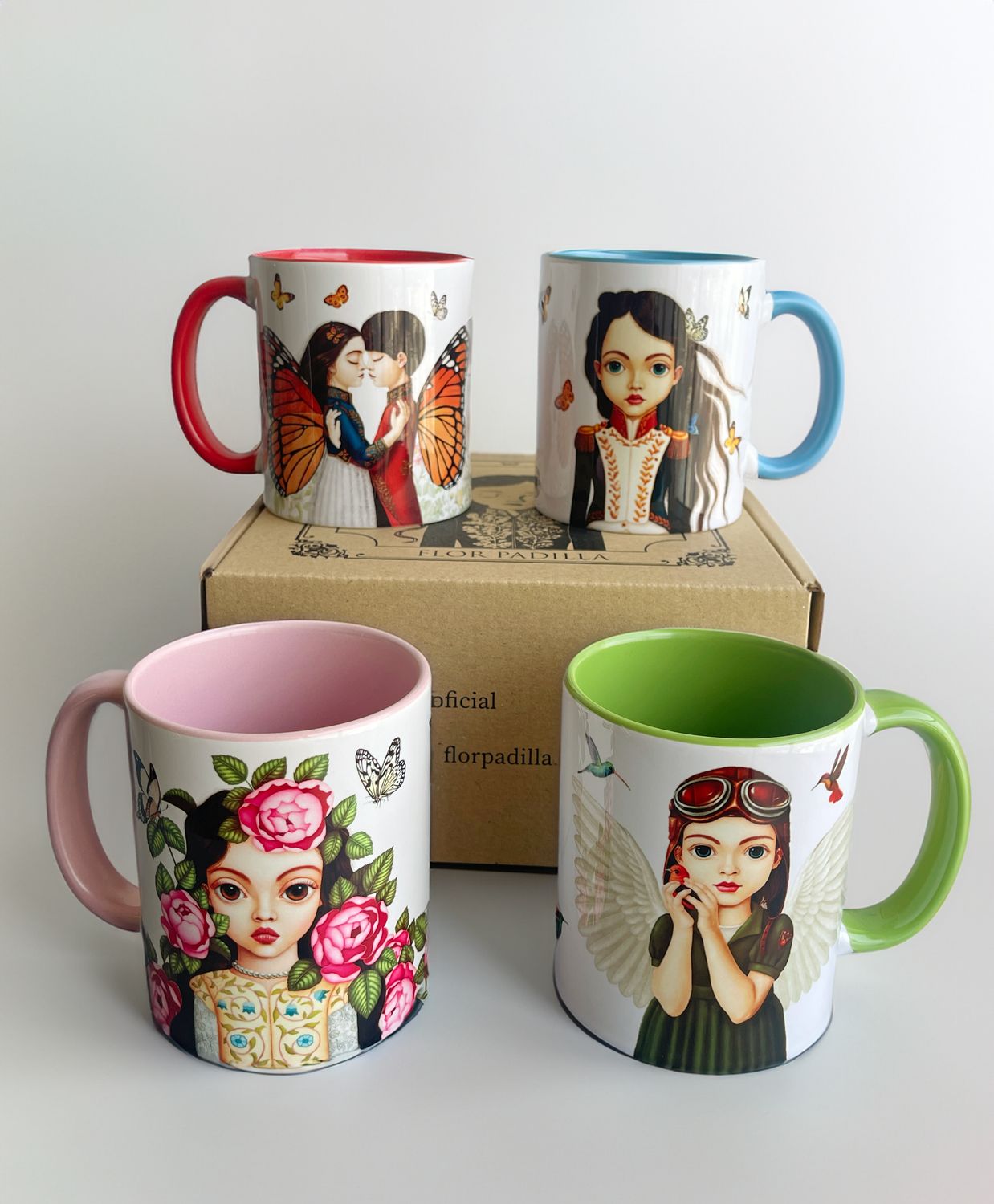 SET DE 4 MUGS "DREAMY GIRLS II"