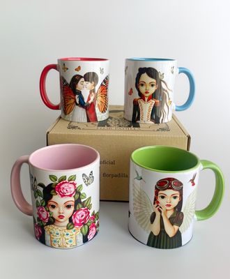 SET DE 4 MUGS "DREAMY GIRLS II" SET DE 4 MUGS "DREAMY GIRLS II"