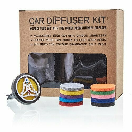 Kit difusor para coche - Estaño yoga chakra - 30mm