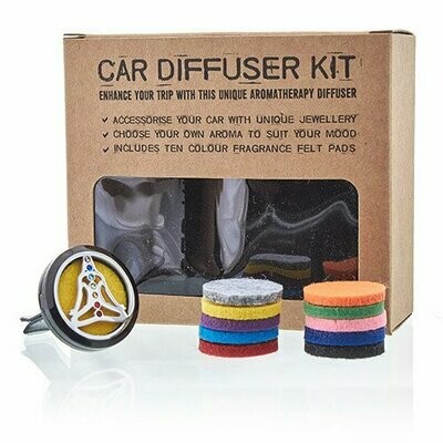 Kit difusor para coche - Estaño yoga chakra - 30mm