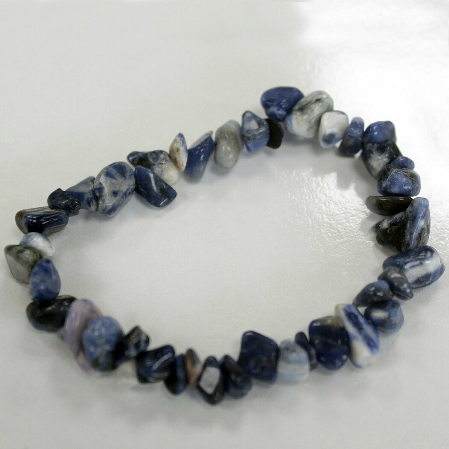 Pulsera Fragmentos de Piedras Preciosas - Sodalita