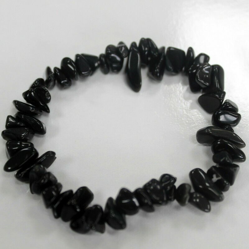 Pulsera Fragmentos de Piedras Preciosas - Ágata negra