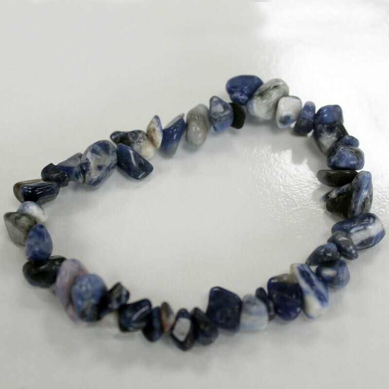 Pulsera Fragmentos de Piedras Preciosas - Sodalita