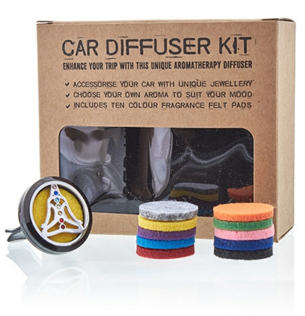 Kit difusor para coche - Estaño yoga chakra - 30mm