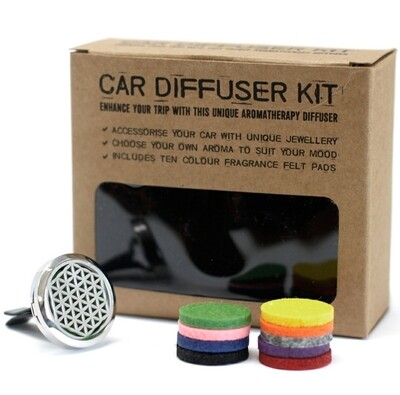 Kit difusor para coche -La flor de la vida - 30mm