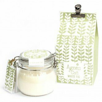 Velas en Tarro de Vidrio Higo Blanco