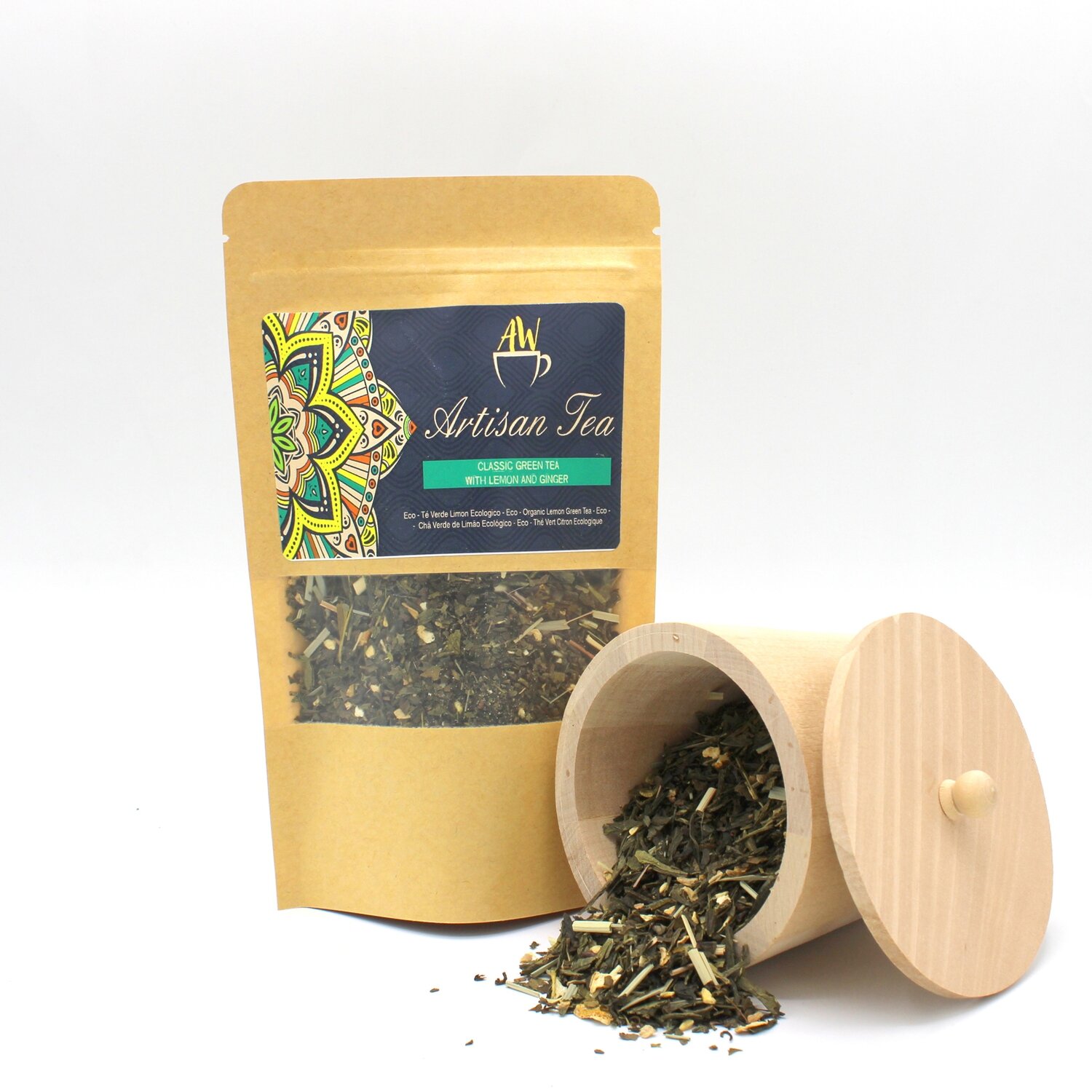 50g Eco Classic Té verde con limón y jenjibre