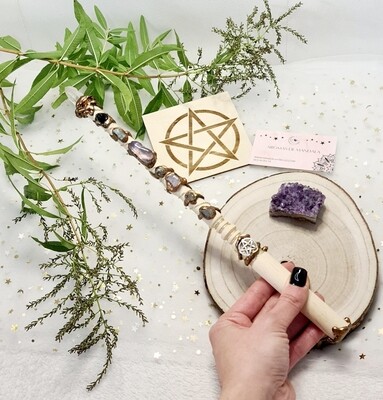 Varita Wicca ( 1 punta) Protección y Rituales