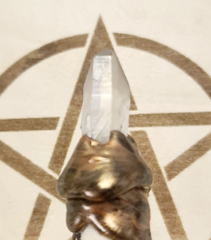 Varita wicca (1 punta+tótem) Potenciar Rituales