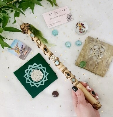 Varita wicca (1 punta) Protección +Sanación