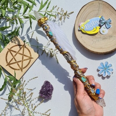 Varita Wicca (2 puntas) Fertilidad