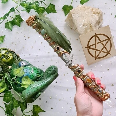 Varita Wicca (2 puntas) Sanación