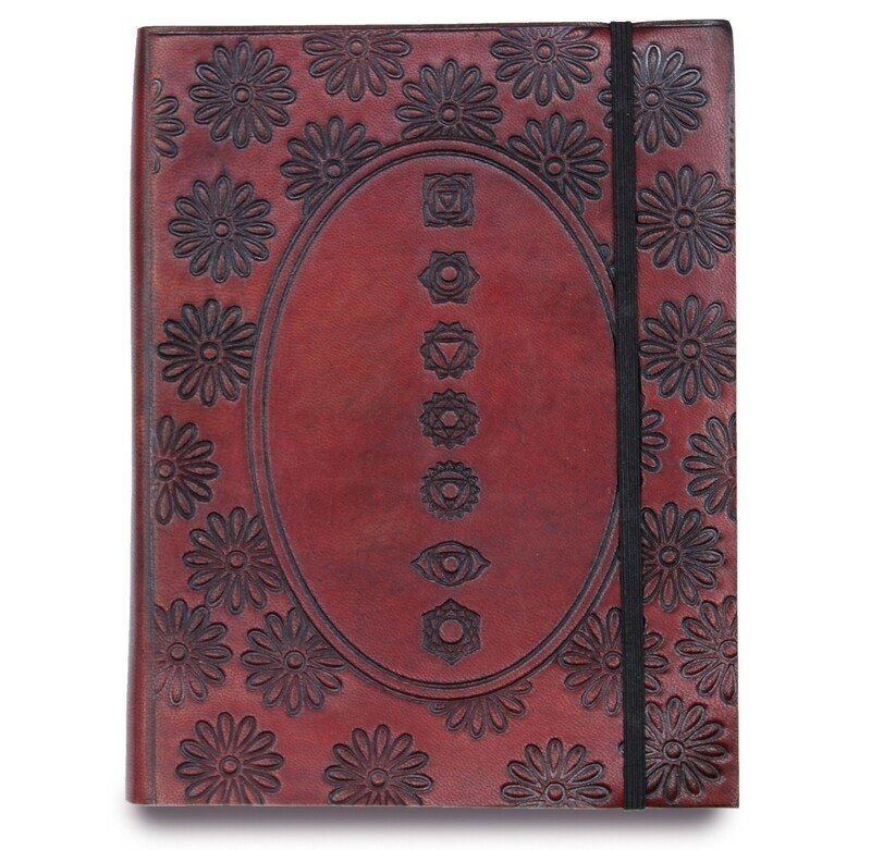 Cuaderno mediano 20x15cm con elástico - Chakra Mandala