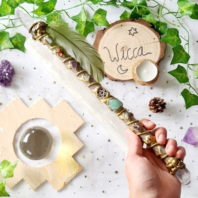 Varita Wicca (2 puntas) Sanación