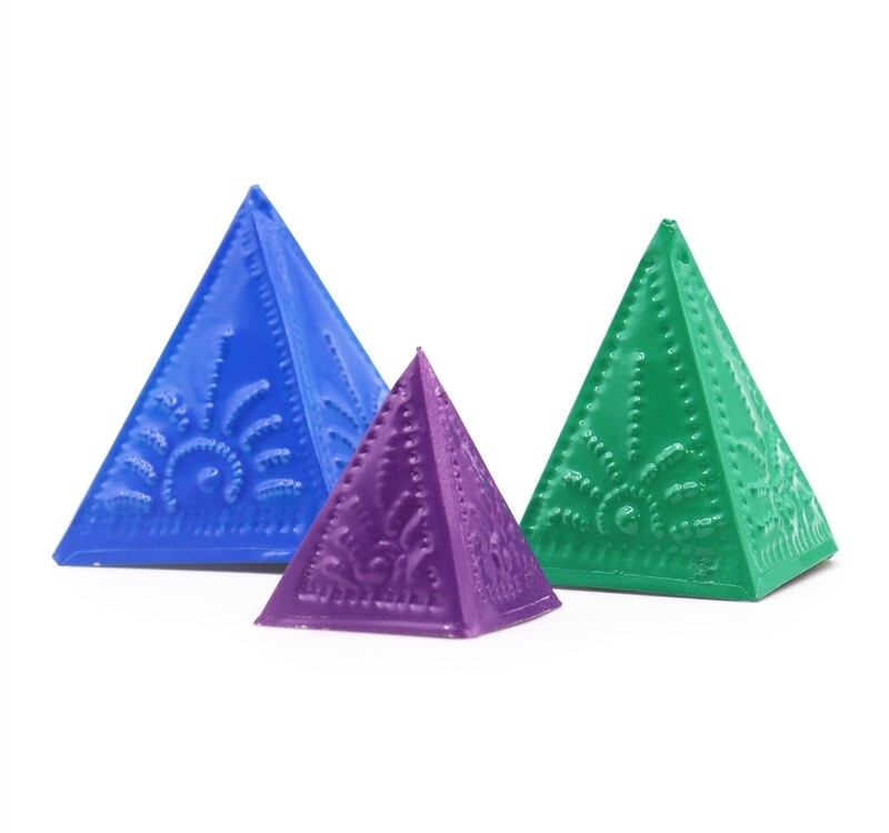 Juego de Moldes para Incienso en Polvo - Azul, Verde y Púrpura