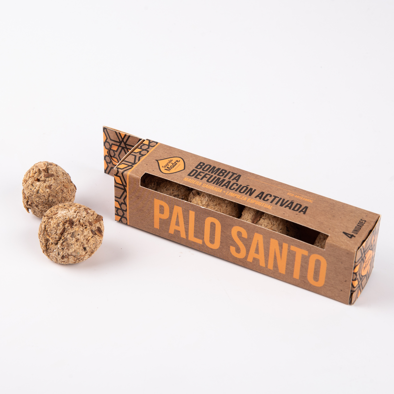 Caja de 4 Bombitas de Incienso Palo Santo