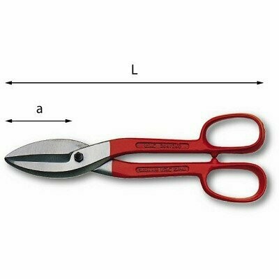 CESOIE PER LAMIERE - 204 - L mm 200 a mm 48