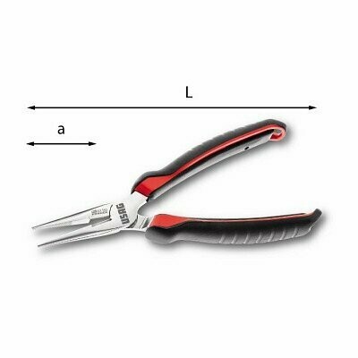 PINZE A BECCHI MEZZOTONDI LUNGHISSIMI DIRITTI - 133 AX - L mm 200