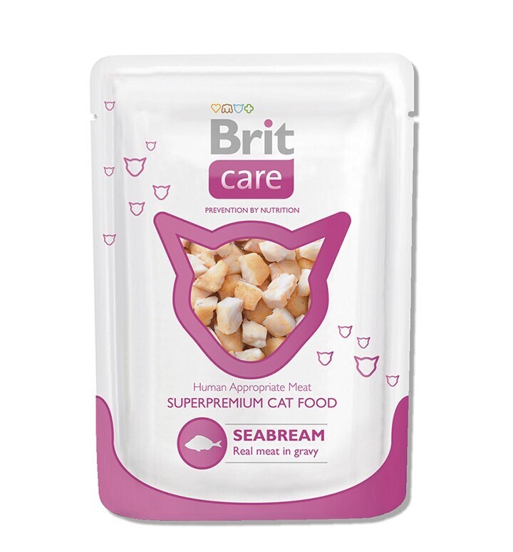 BRIT Care Cat Суперпремиальный влажный корм для кошек Морской лещ