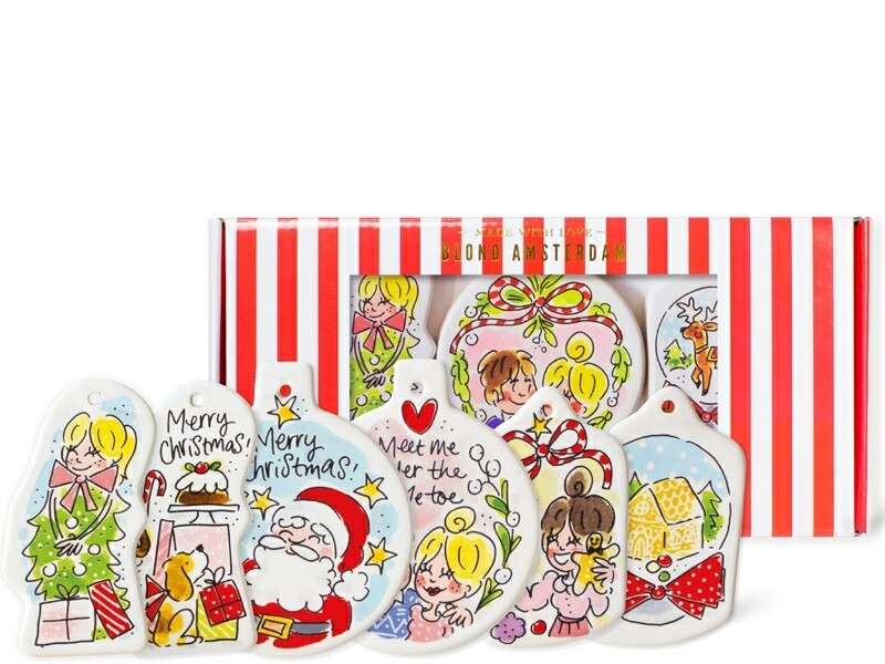 Set Blond Kersthangers 5+1 gratis