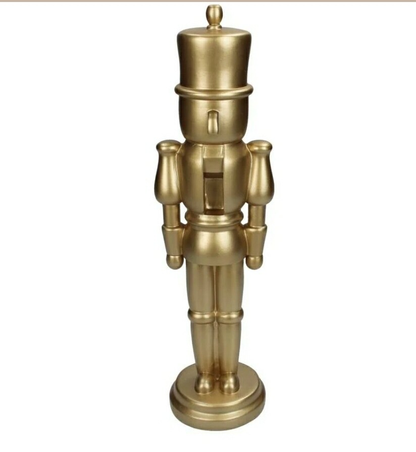 Notenkraker goud  32cm